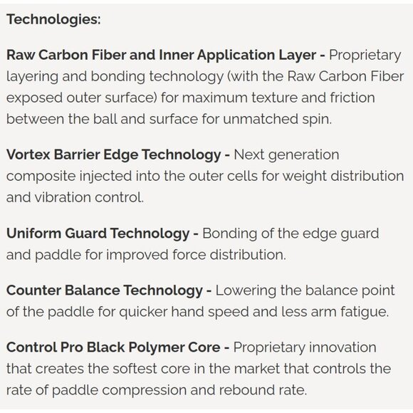 Engage Pursuit Pro EX 15.2mm Pickleball Paddle Raw Carbon Fiber Artic Gold NEW - Picture 4 of 7